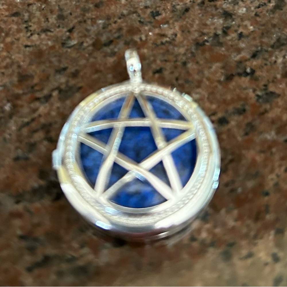 Lapis Pendant Locket Style